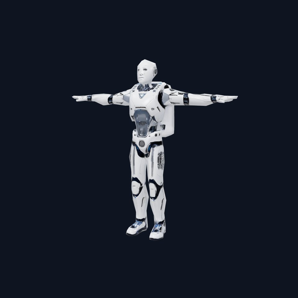 Futuristic Android model pack
